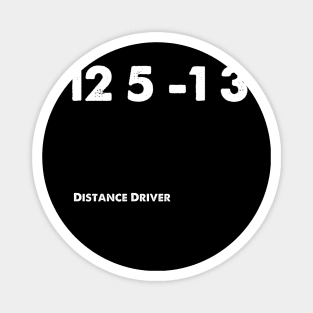 Disc Golf Flight Numbers #1 Magnet